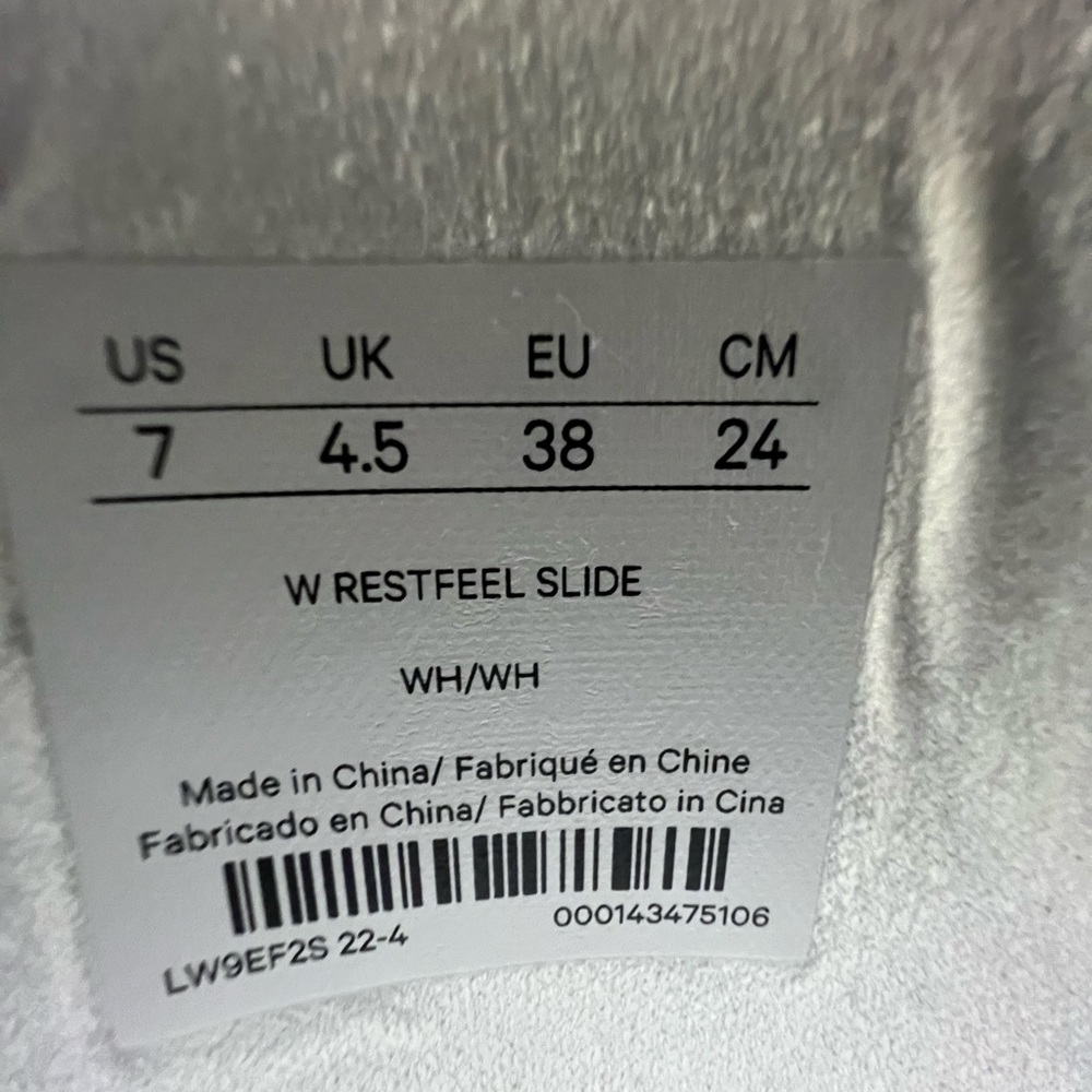 π Lululemon Restfeel Slide Sandal Slipper White NEW Size 7 - Picture 8 of 14